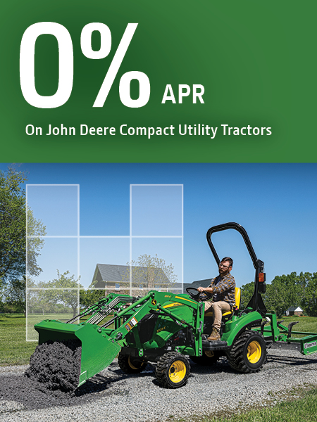 0% APR On John Deere Compact Utility Tractors